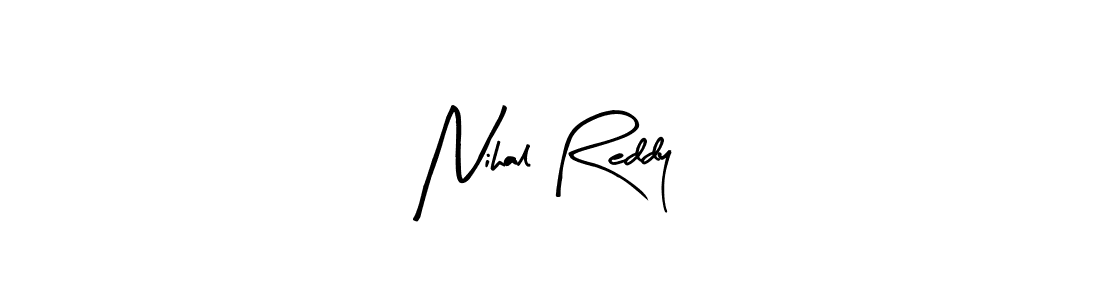 Arty Signature is a professional signature style that is perfect for those who want to add a touch of class to their signature. It is also a great choice for those who want to make their signature more unique. Get Nihal Reddy name to fancy signature for free. Nihal Reddy signature style 8 images and pictures png