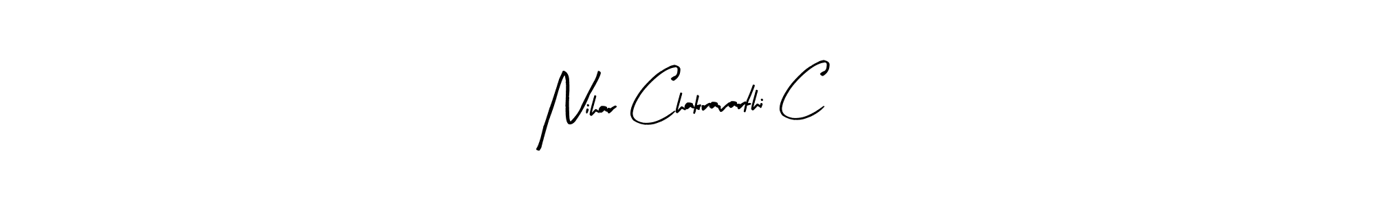 You should practise on your own different ways (Arty Signature) to write your name (Nihar Chakravarthi C) in signature. don't let someone else do it for you. Nihar Chakravarthi C signature style 8 images and pictures png
