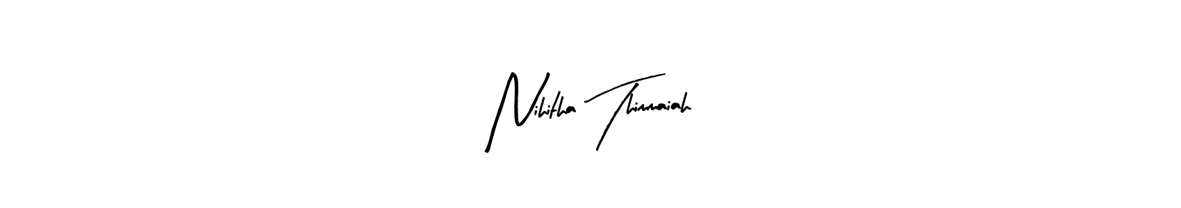 if you are searching for the best signature style for your name Nihitha Thimmaiah. so please give up your signature search. here we have designed multiple signature styles  using Arty Signature. Nihitha Thimmaiah signature style 8 images and pictures png