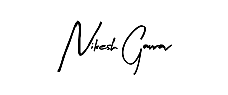 The Arty Signature lettering style adds unique flourish to name Nikesh Gaurav. Stand out with a custom digital autograph made in seconds. Nikesh Gaurav signature style 8 images and pictures png