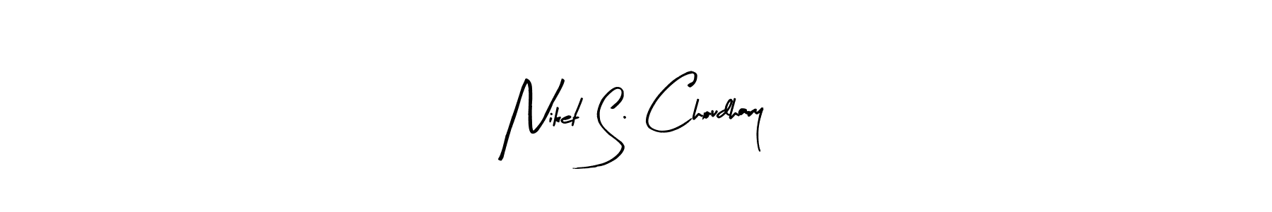 You should practise on your own different ways (Arty Signature) to write your name (Niket S. Choudhary) in signature. don't let someone else do it for you. Niket S. Choudhary signature style 8 images and pictures png