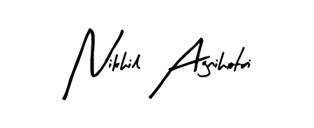 Try this chic Nikhil Agnihotri handwritten sign style. Using Arty Signature font elements, it gives your name a sleek, memorable identity. Nikhil Agnihotri signature style 8 images and pictures png