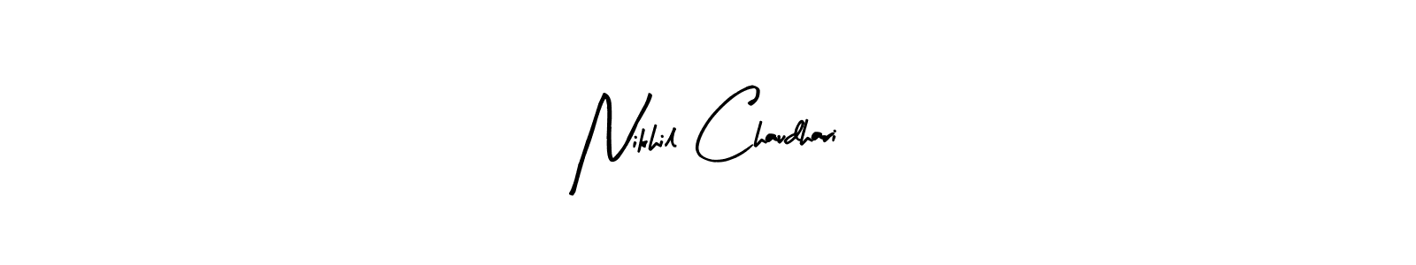 This is the best signature style for the Nikhil Chaudhari name. Also you like these signature font (Arty Signature). Mix name signature. Nikhil Chaudhari signature style 8 images and pictures png