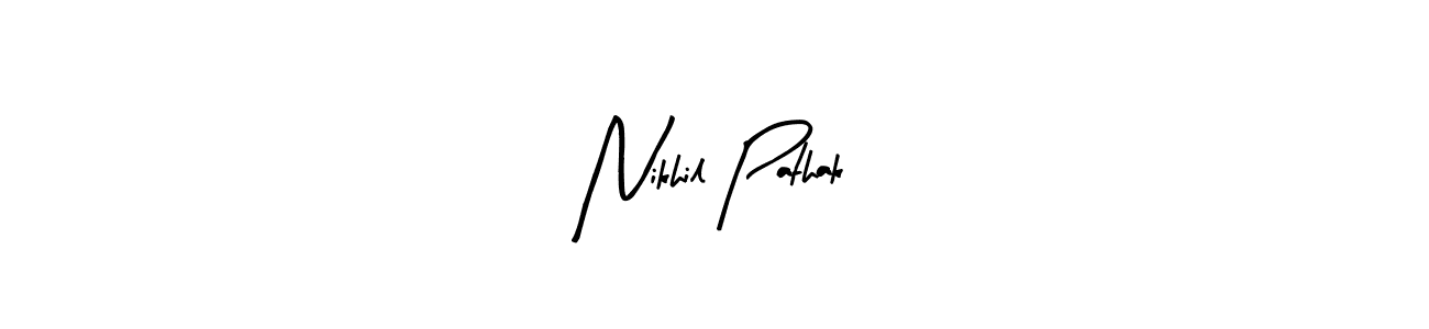 Here are the top 10 professional signature styles for the name Nikhil Pathak. These are the best autograph styles you can use for your name. Nikhil Pathak signature style 8 images and pictures png