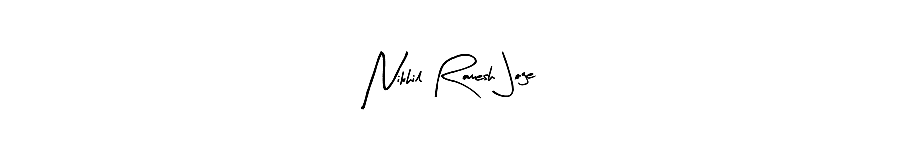 Nikhil Ramesh Joge stylish signature style. Best Handwritten Sign (Arty Signature) for my name. Handwritten Signature Collection Ideas for my name Nikhil Ramesh Joge. Nikhil Ramesh Joge signature style 8 images and pictures png