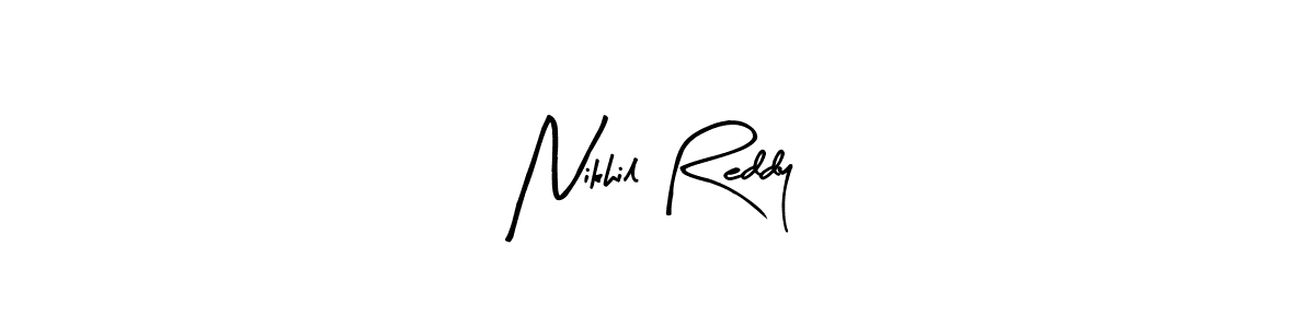 This is the best signature style for the Nikhil Reddy name. Also you like these signature font (Arty Signature). Mix name signature. Nikhil Reddy signature style 8 images and pictures png