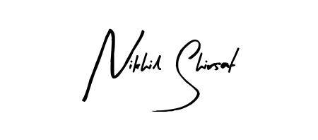 A modern signature idea for name Nikhil Shirsat using Arty Signature font. Clean strokes and elegant curves make it stand out instantly. Nikhil Shirsat signature style 8 images and pictures png