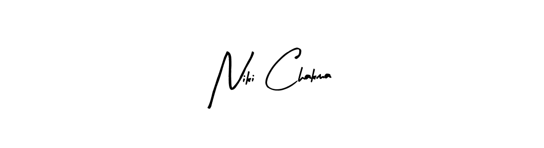 Use a signature maker to create a handwritten signature online. With this signature software, you can design (Arty Signature) your own signature for name Niki Chakma. Niki Chakma signature style 8 images and pictures png
