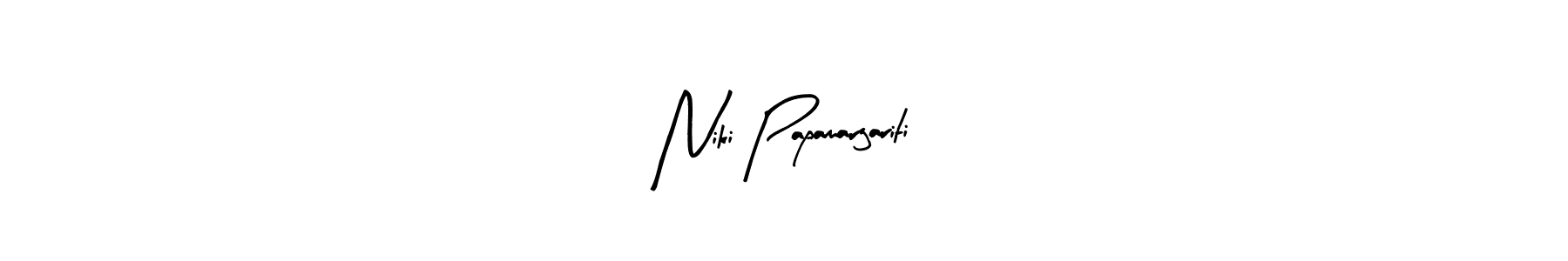 You should practise on your own different ways (Arty Signature) to write your name (Niki Papamargariti) in signature. don't let someone else do it for you. Niki Papamargariti signature style 8 images and pictures png