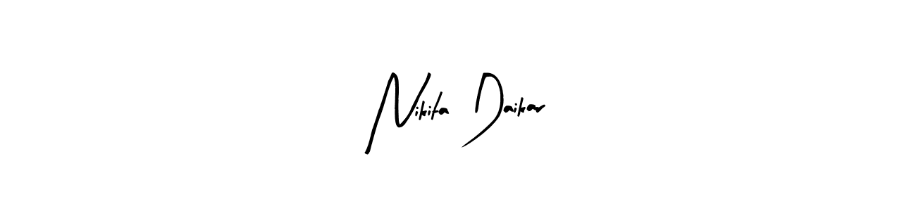 Also we have Nikita Daikar name is the best signature style. Create professional handwritten signature collection using Arty Signature autograph style. Nikita Daikar signature style 8 images and pictures png