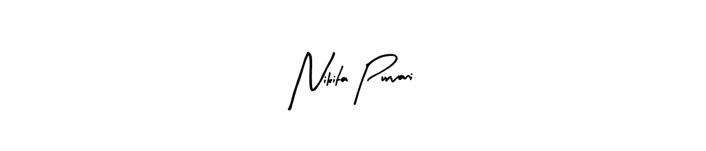 The best way (Arty Signature) to make a short signature is to pick only two or three words in your name. The name Nikita Purvani include a total of six letters. For converting this name. Nikita Purvani signature style 8 images and pictures png
