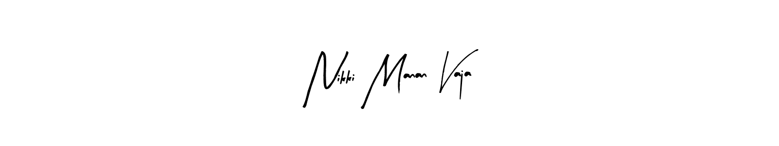 You can use this online signature creator to create a handwritten signature for the name Nikki Manan Vaja. This is the best online autograph maker. Nikki Manan Vaja signature style 8 images and pictures png