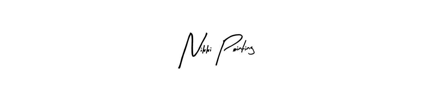 How to make Nikki Pointing signature? Arty Signature is a professional autograph style. Create handwritten signature for Nikki Pointing name. Nikki Pointing signature style 8 images and pictures png