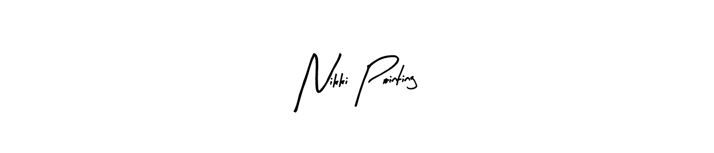 How to make Nikki Pointing signature? Arty Signature is a professional autograph style. Create handwritten signature for Nikki Pointing name. Nikki Pointing signature style 8 images and pictures png