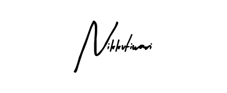 Transform the name Nikkutiwari into a signature masterpiece using Arty Signature font. Ideal for photographers, artists, and creators looking for watermarks. Nikkutiwari signature style 8 images and pictures png