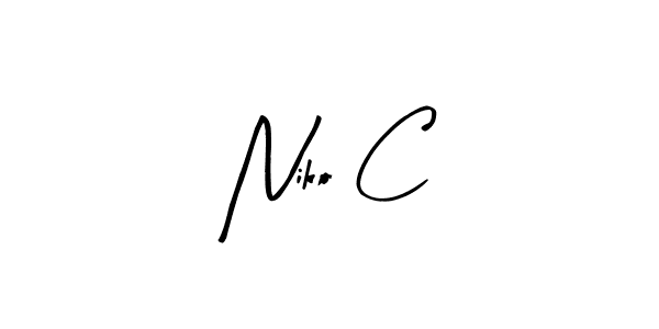 Once you've used our free online signature maker to create your best signature Arty Signature style, it's time to enjoy all of the benefits that Niko C name signing documents. Niko C signature style 8 images and pictures png