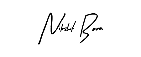 Similarly Arty Signature is the best handwritten signature design. Signature creator online. You can use it as an online autograph creator for name Nikshit Bora. Nikshit Bora signature style 8 images and pictures png