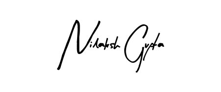 The Arty Signature lettering style adds unique flourish to name Nilaksh Gupta. Stand out with a custom digital autograph made in seconds. Nilaksh Gupta signature style 8 images and pictures png