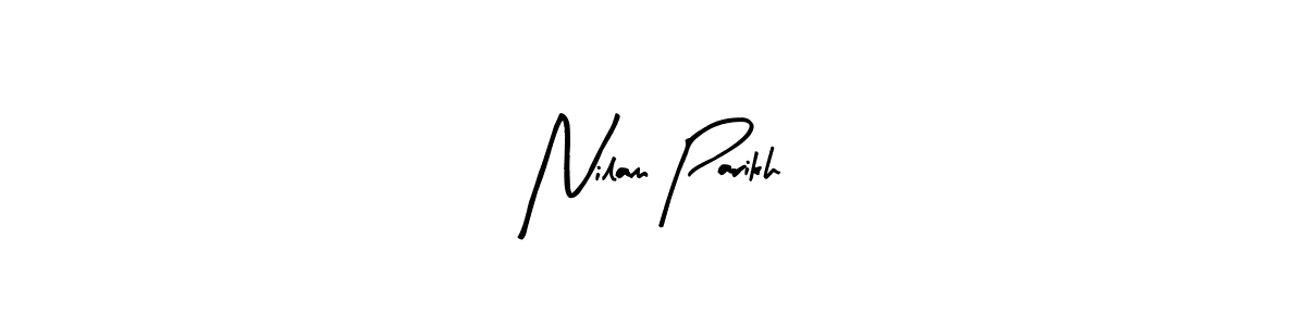 The best way (Arty Signature) to make a short signature is to pick only two or three words in your name. The name Nilam Parikh include a total of six letters. For converting this name. Nilam Parikh signature style 8 images and pictures png