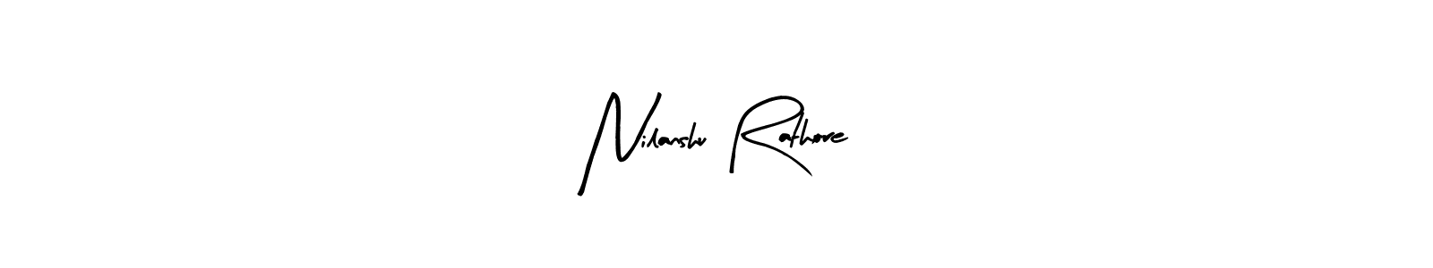 The best way (Arty Signature) to make a short signature is to pick only two or three words in your name. The name Nilanshu Rathore include a total of six letters. For converting this name. Nilanshu Rathore signature style 8 images and pictures png