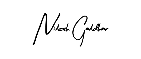Create a beautiful signature design for name Nilesh Galdhar. With this signature (Arty Signature) fonts, you can make a handwritten signature for free. Nilesh Galdhar signature style 8 images and pictures png