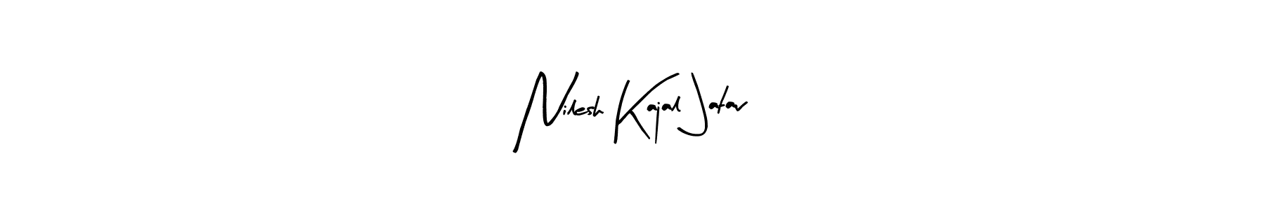 Use a signature maker to create a handwritten signature online. With this signature software, you can design (Arty Signature) your own signature for name Nilesh Kajal Jatav. Nilesh Kajal Jatav signature style 8 images and pictures png