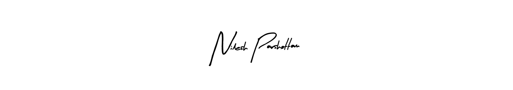 This is the best signature style for the Nilesh Parshottam name. Also you like these signature font (Arty Signature). Mix name signature. Nilesh Parshottam signature style 8 images and pictures png