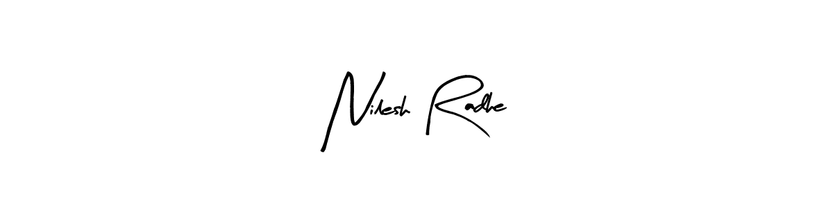 Nilesh Radhe stylish signature style. Best Handwritten Sign (Arty Signature) for my name. Handwritten Signature Collection Ideas for my name Nilesh Radhe. Nilesh Radhe signature style 8 images and pictures png