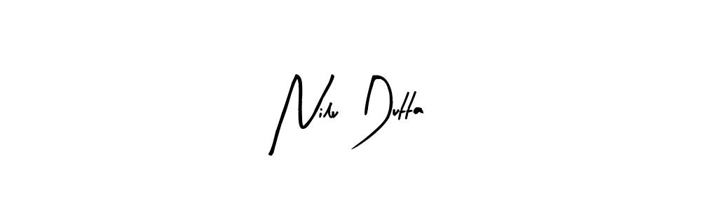 The best way (Arty Signature) to make a short signature is to pick only two or three words in your name. The name Nilu Dutta include a total of six letters. For converting this name. Nilu Dutta signature style 8 images and pictures png