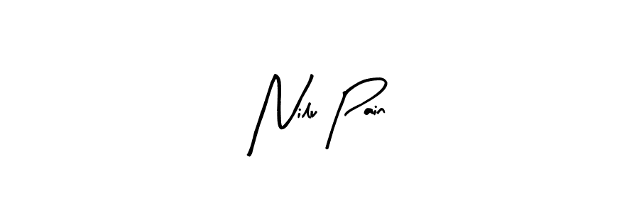 The best way (Arty Signature) to make a short signature is to pick only two or three words in your name. The name Nilu Pain include a total of six letters. For converting this name. Nilu Pain signature style 8 images and pictures png