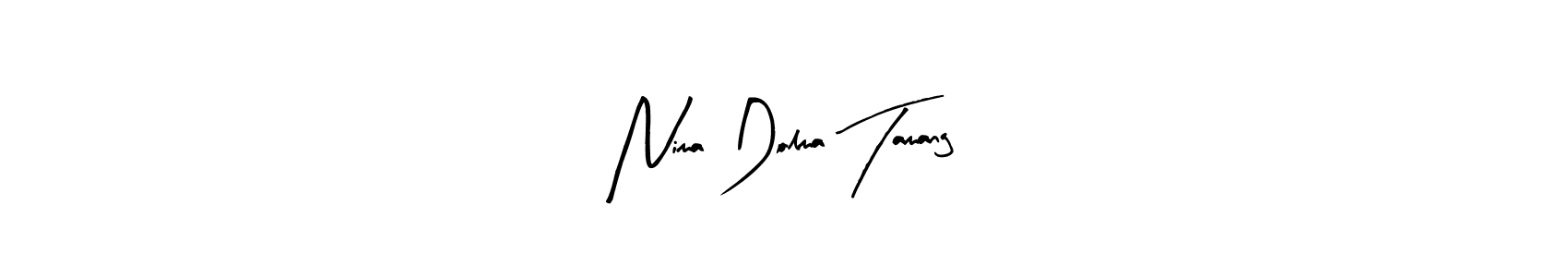 Create a beautiful signature design for name Nima Dolma Tamang. With this signature (Arty Signature) fonts, you can make a handwritten signature for free. Nima Dolma Tamang signature style 8 images and pictures png