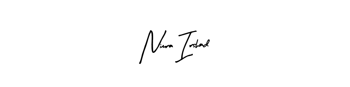 Also we have Nimra Irshad name is the best signature style. Create professional handwritten signature collection using Arty Signature autograph style. Nimra Irshad signature style 8 images and pictures png