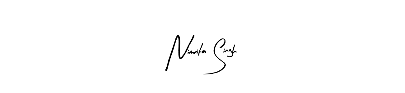 Nimrita Singh stylish signature style. Best Handwritten Sign (Arty Signature) for my name. Handwritten Signature Collection Ideas for my name Nimrita Singh. Nimrita Singh signature style 8 images and pictures png