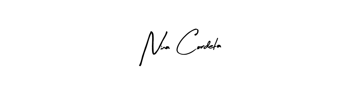 Make a beautiful signature design for name Nina Cordeta. Use this online signature maker to create a handwritten signature for free. Nina Cordeta signature style 8 images and pictures png