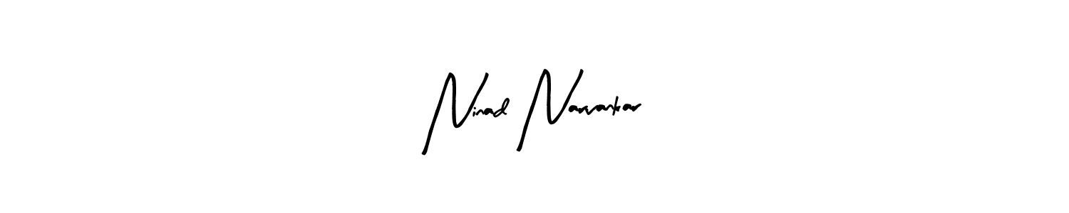 Create a beautiful signature design for name Ninad Narvankar. With this signature (Arty Signature) fonts, you can make a handwritten signature for free. Ninad Narvankar signature style 8 images and pictures png