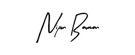 Create your official email sign-off with Nipun Barman name in Arty Signature style. Crisp, clean, and perfectly legible across all screens. Nipun Barman signature style 8 images and pictures png