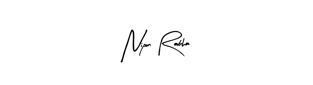 How to make Nipun Rabha name signature. Use Arty Signature style for creating short signs online. This is the latest handwritten sign. Nipun Rabha signature style 8 images and pictures png
