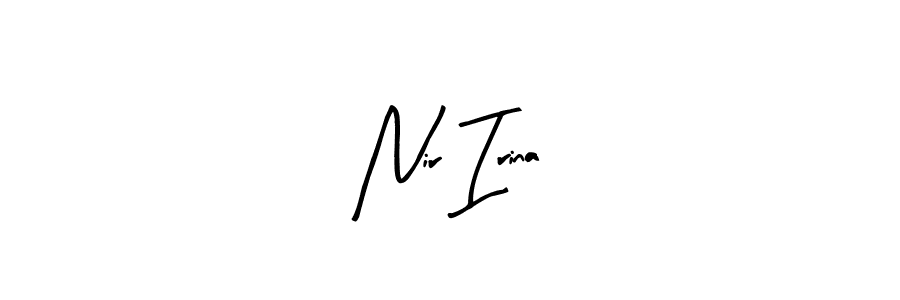 if you are searching for the best signature style for your name Nir Irina. so please give up your signature search. here we have designed multiple signature styles  using Arty Signature. Nir Irina signature style 8 images and pictures png