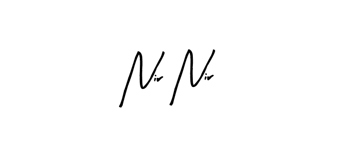 How to make Nir Nir name signature. Use Arty Signature style for creating short signs online. This is the latest handwritten sign. Nir Nir signature style 8 images and pictures png