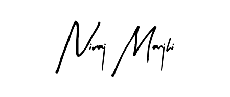 Enhance your business communications with Niraj Manjhi signature in Arty Signature lettering. Clean, modern, and universally compatible. Niraj Manjhi signature style 8 images and pictures png