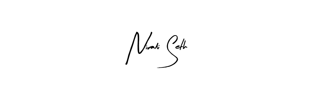 How to make Nirali Seth name signature. Use Arty Signature style for creating short signs online. This is the latest handwritten sign. Nirali Seth signature style 8 images and pictures png