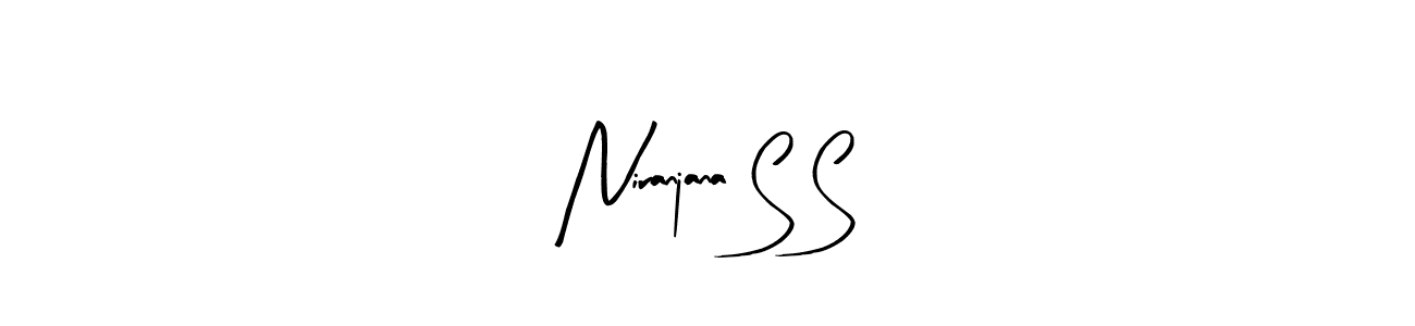 Similarly Arty Signature is the best handwritten signature design. Signature creator online .You can use it as an online autograph creator for name Niranjana S S. Niranjana S S signature style 8 images and pictures png