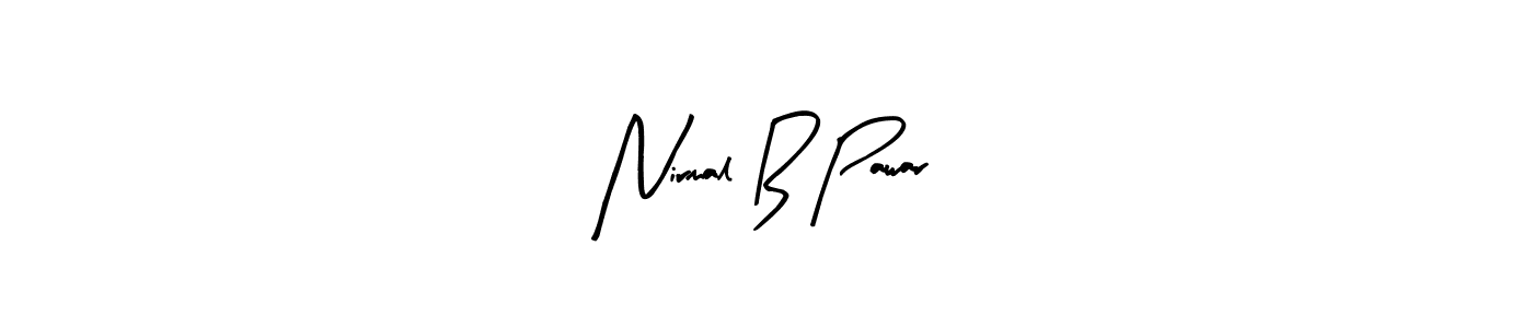 Similarly Arty Signature is the best handwritten signature design. Signature creator online .You can use it as an online autograph creator for name Nirmal B Pawar. Nirmal B Pawar signature style 8 images and pictures png