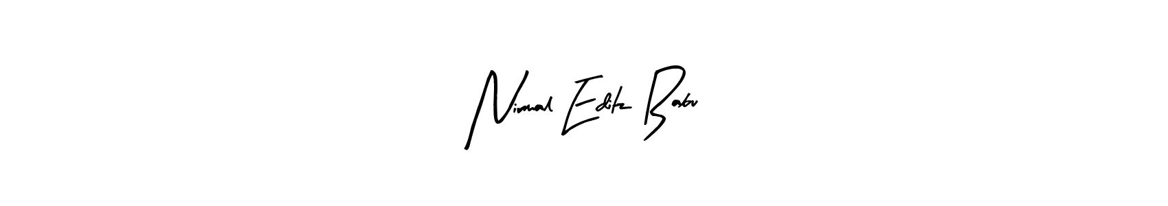 Here are the top 10 professional signature styles for the name Nirmal Editz Babu. These are the best autograph styles you can use for your name. Nirmal Editz Babu signature style 8 images and pictures png