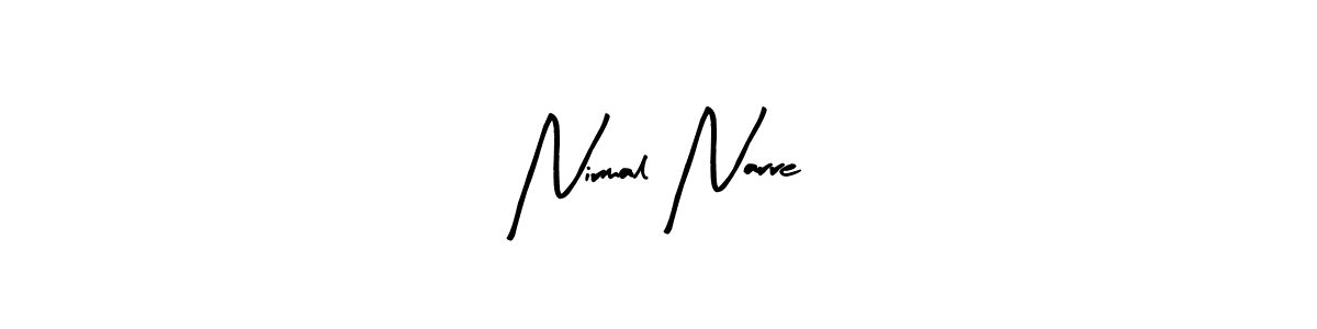 Use a signature maker to create a handwritten signature online. With this signature software, you can design (Arty Signature) your own signature for name Nirmal Narre. Nirmal Narre signature style 8 images and pictures png