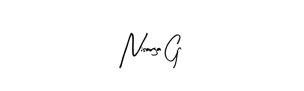 Make a beautiful signature design for name Nisarga Gn. Use this online signature maker to create a handwritten signature for free. Nisarga Gn signature style 8 images and pictures png