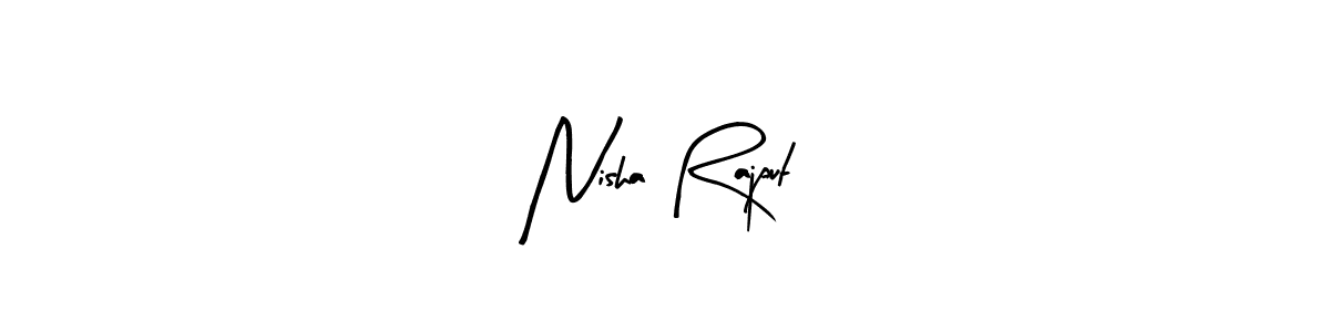 Design your own signature with our free online signature maker. With this signature software, you can create a handwritten (Arty Signature) signature for name Nisha Rajput. Nisha Rajput signature style 8 images and pictures png