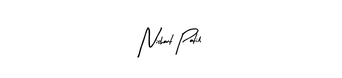 Use a signature maker to create a handwritten signature online. With this signature software, you can design (Arty Signature) your own signature for name Nishant Patil. Nishant Patil signature style 8 images and pictures png