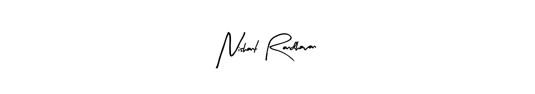 Also You can easily find your signature by using the search form. We will create Nishant Randhavan name handwritten signature images for you free of cost using Arty Signature sign style. Nishant Randhavan signature style 8 images and pictures png