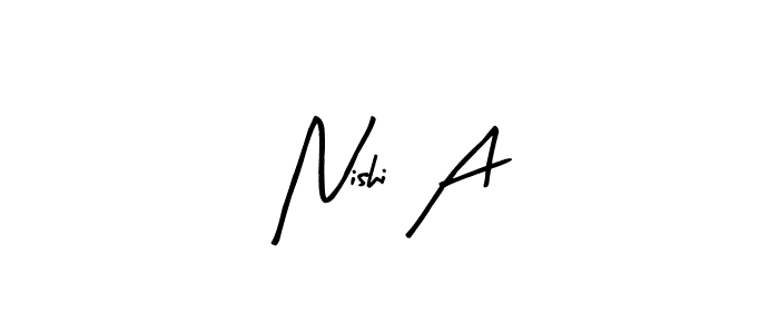 Here are the top 10 professional signature styles for the name Nishi A. These are the best autograph styles you can use for your name. Nishi A signature style 8 images and pictures png
